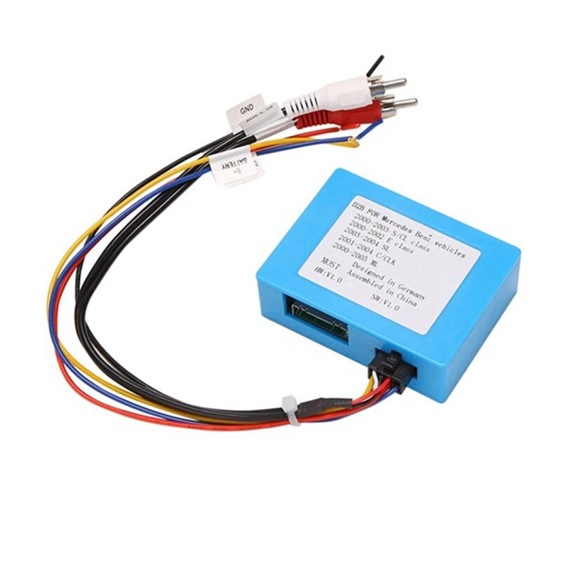 Car Data Fiber Optic Decoder Radio Adapter For 00-05 for Benz ML CL SL ECS CLK Class