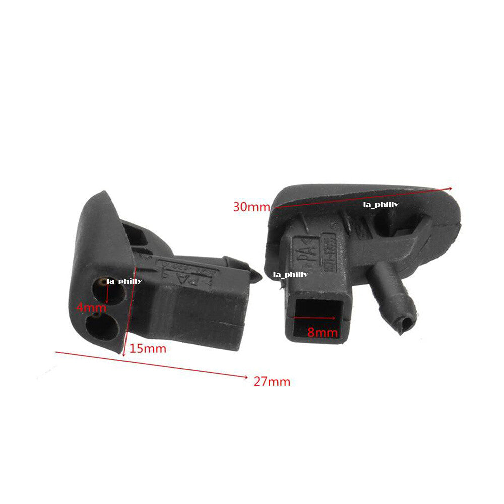 Pair Front Windshield Washer Nozzle for Jaguar X-Type 2.5L 3.0 2002-2007