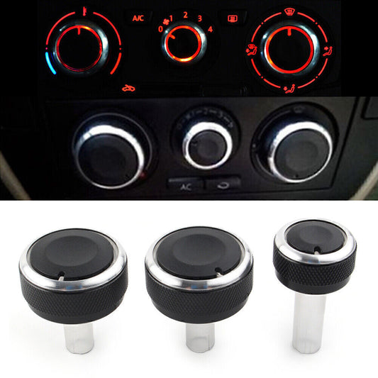 3pc Air Conditioner A/C Switch Panel Control Knob for VW for Golf MK4 for Passat B5 for Bora