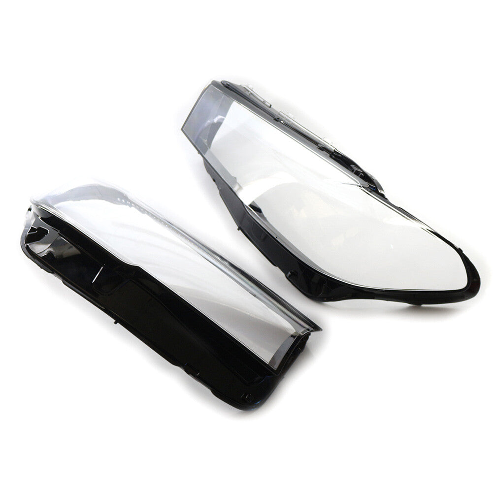 2x Headlight Headlamp Lens Cover Left Right for BMW 5 Series G30 2020-2022 cl