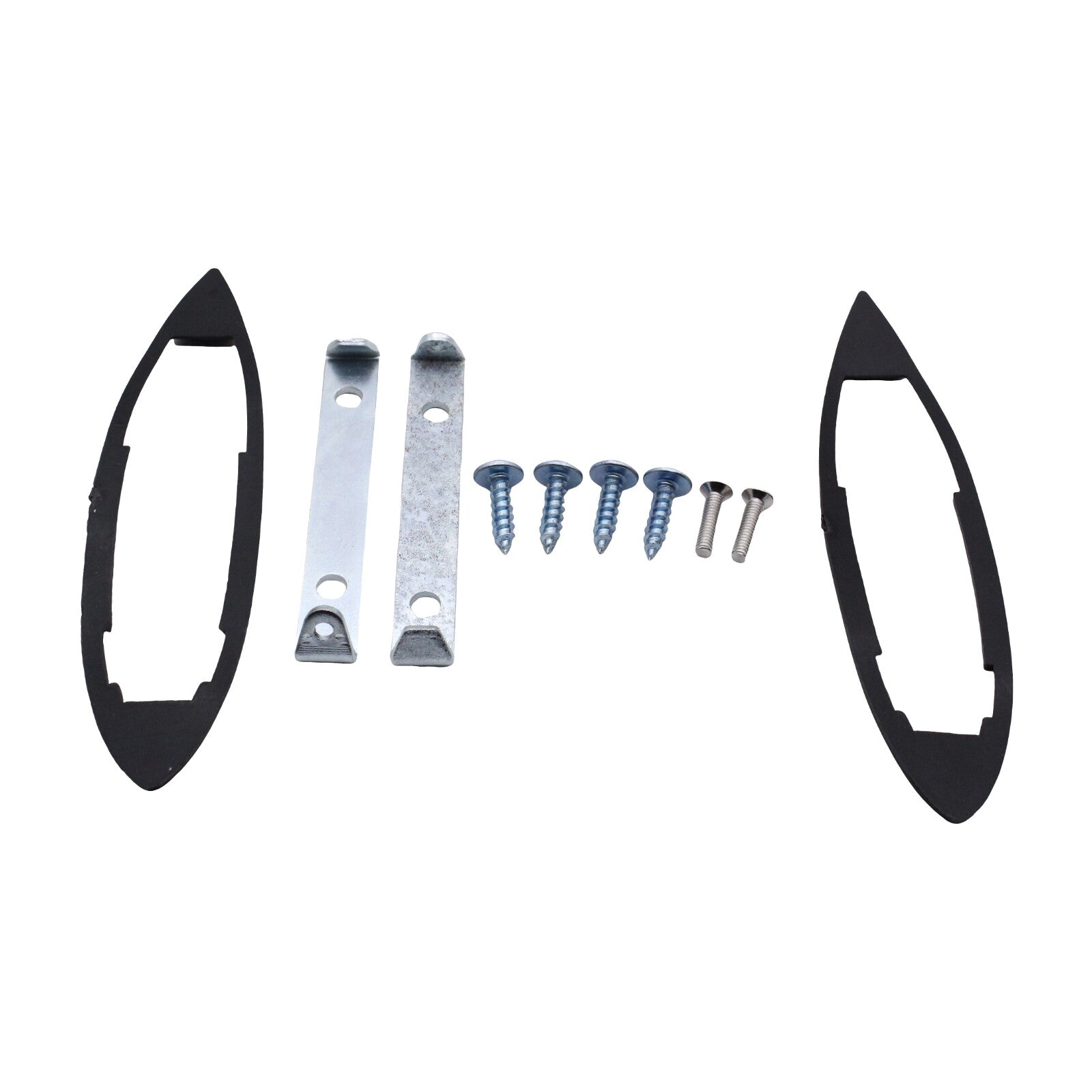 2pcs Round Rearview Mirrors Ribbed Base For 1963-1965 for Chevy Chevelle Impala Nova