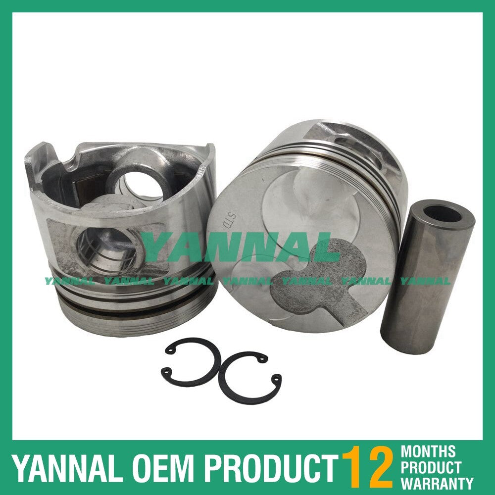 4x 4FB1 Piston Kit STD for Isuzu Diesel Engines