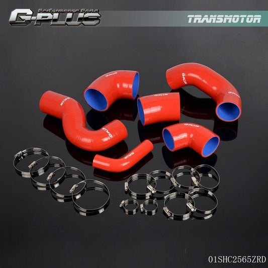 Red silicone turbo hose and piping kit for Fiat Coupe 2.0 20V GT turbo cars