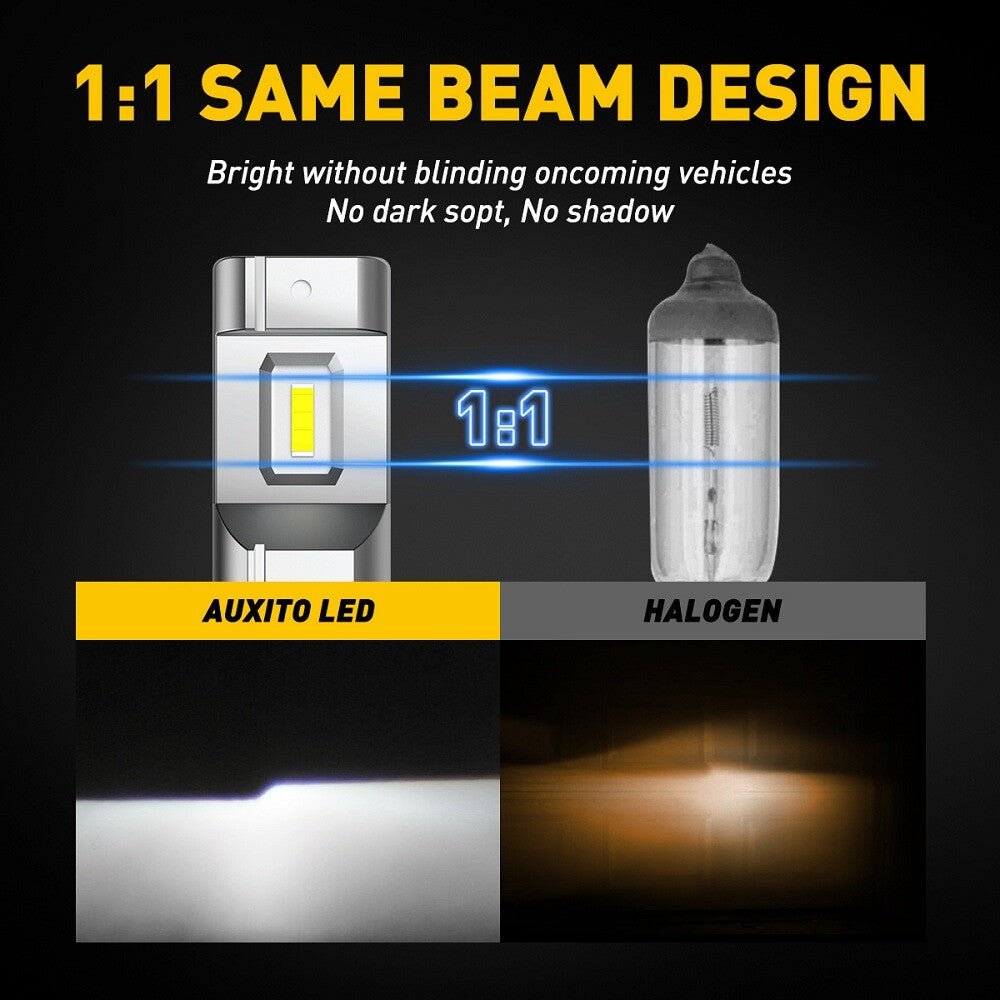 AUXITO H11 H8 LED Aura Radiance for Seniors 360,000LM High/Buddha Light 6500K