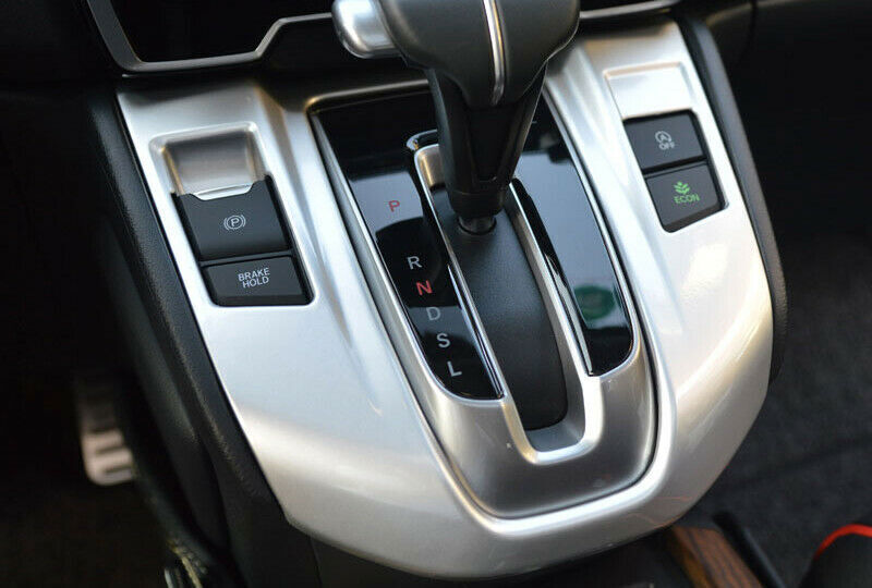 Middle Console Gear Shift Panel Trim Fit for Honda CRV CR-V 2017-22 Matte Silver