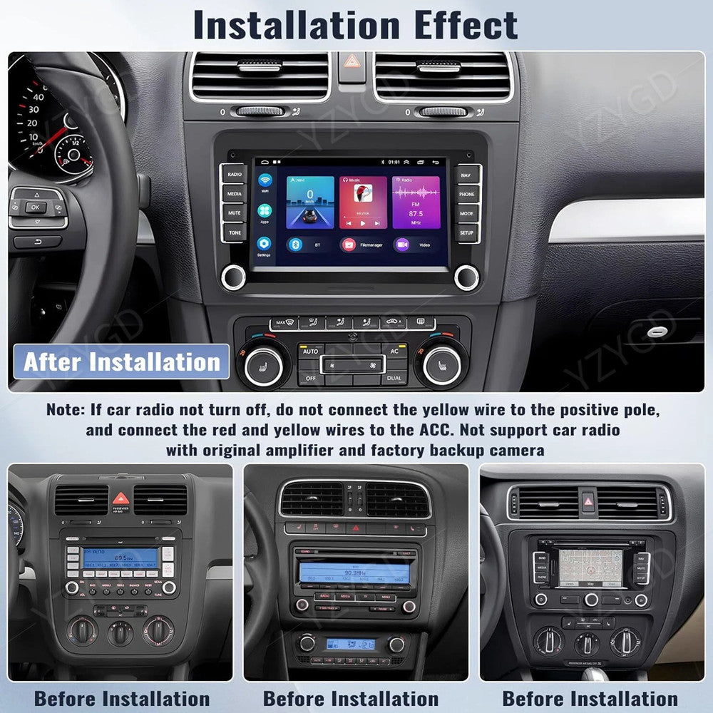 for VW for Jetta for Tiguan CC for Passat 7 Android Apple Carplay Car Stereo Radio GPS Navi