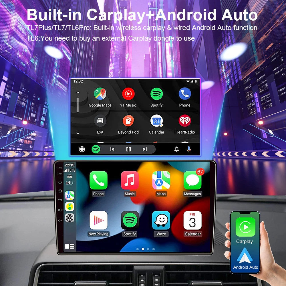 for Mitsubishi Grandis 2012-2018 Car Radio Android Auto Screen GPS Stereo Player