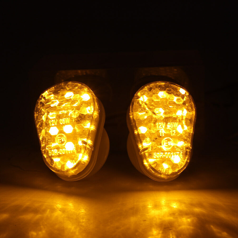 2x Flush Mount Turn Signal Blinker Light for Kawasaki ZX6RZX9R 12 SMD LED