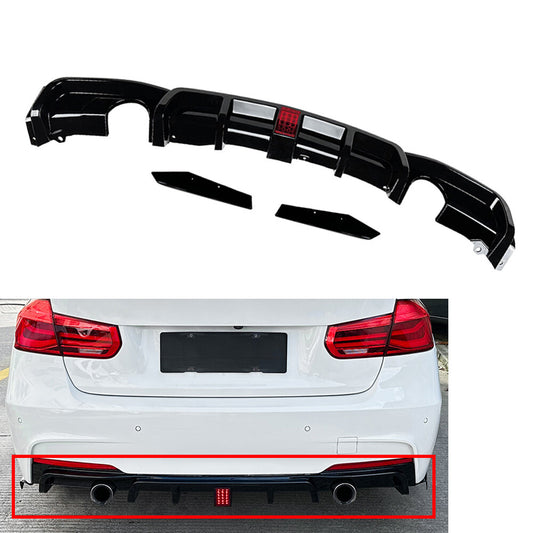 Rear Bumper Protector Spoiler Lip for BMW 3 Series F30 F31 F35 M Sport 12-2019