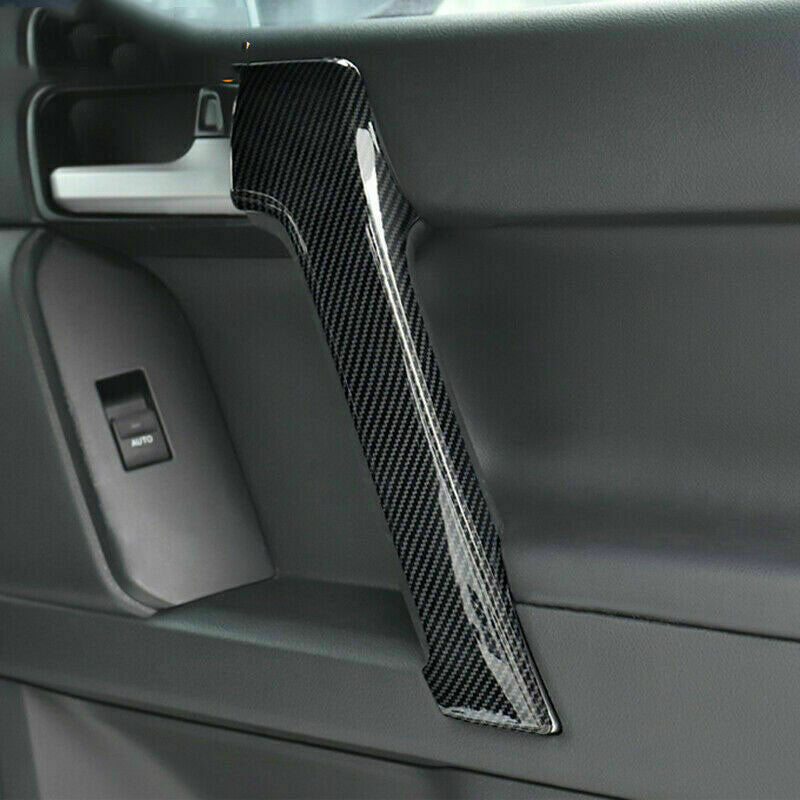 for Toyota Prado FJ150 2010-21 Carbon Fiber ABS Inner Door Armrest Cover Trim 4x