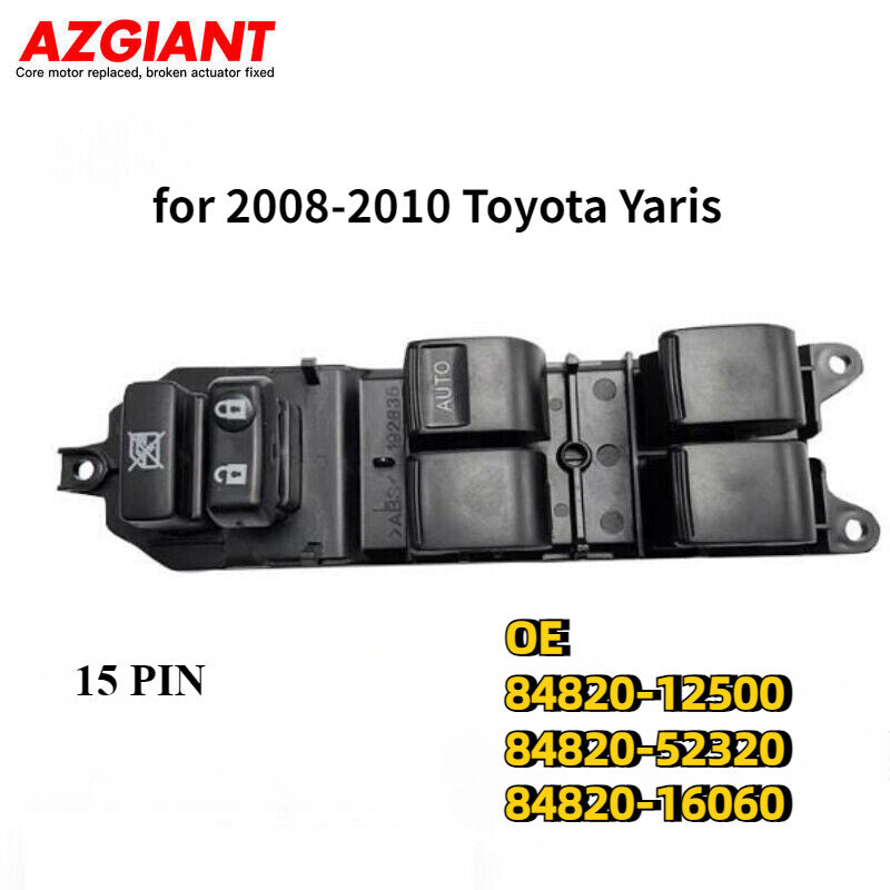 For 2008-2010 for Toyota Yaris: Power window control switch driver, front right side