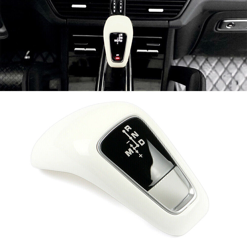 Fit for Porsche for Cayenne 2018-2021 2019 Car Interior Gear Shift Knob Cover Trim White