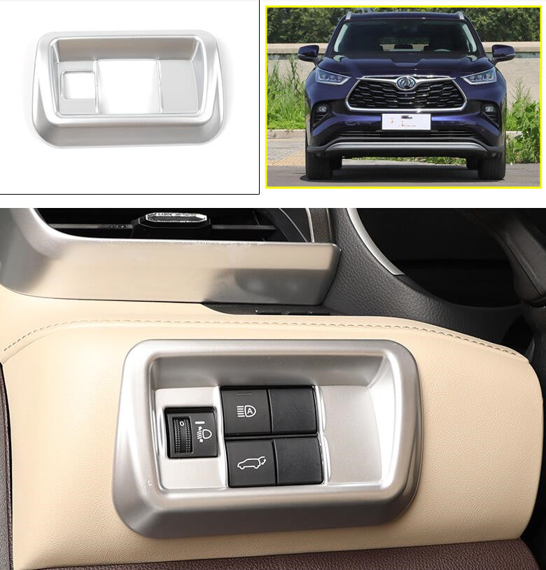 for Toyota Highlander 2020-2022 Interior Left Headlight Switch Cover Button Trim
