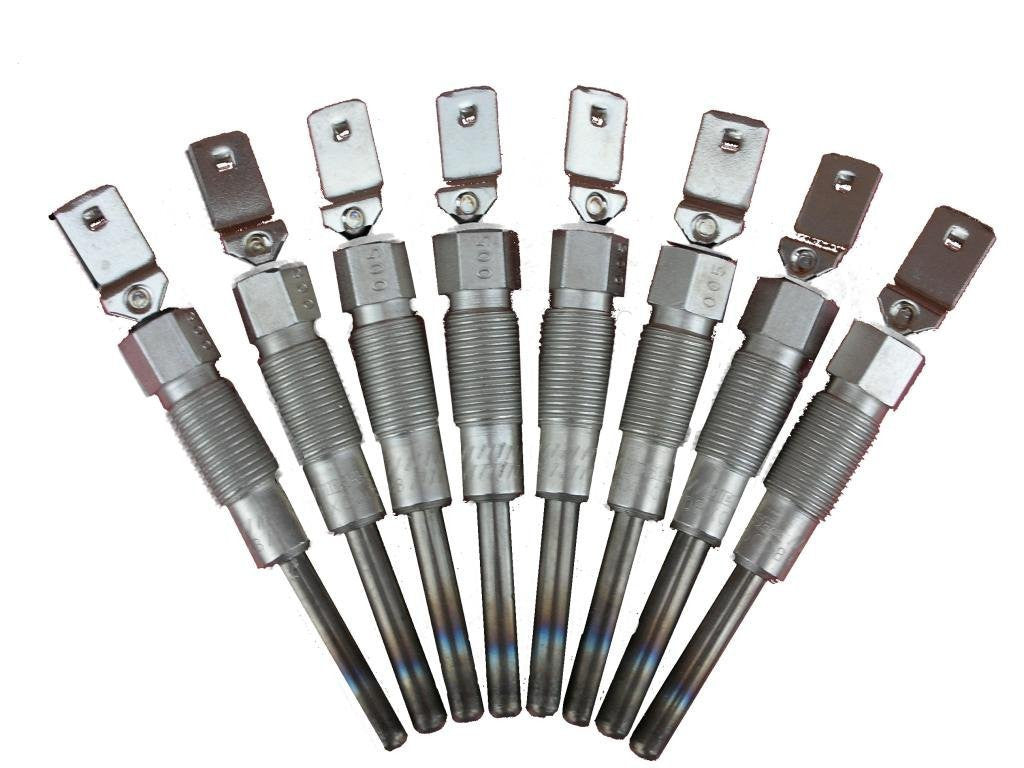 (8) for FORD DIESEL GLOWPLUG SET GLOW PLUGS 6.9L 6.9 1983-1987 F350 F250 GLOW PLUG