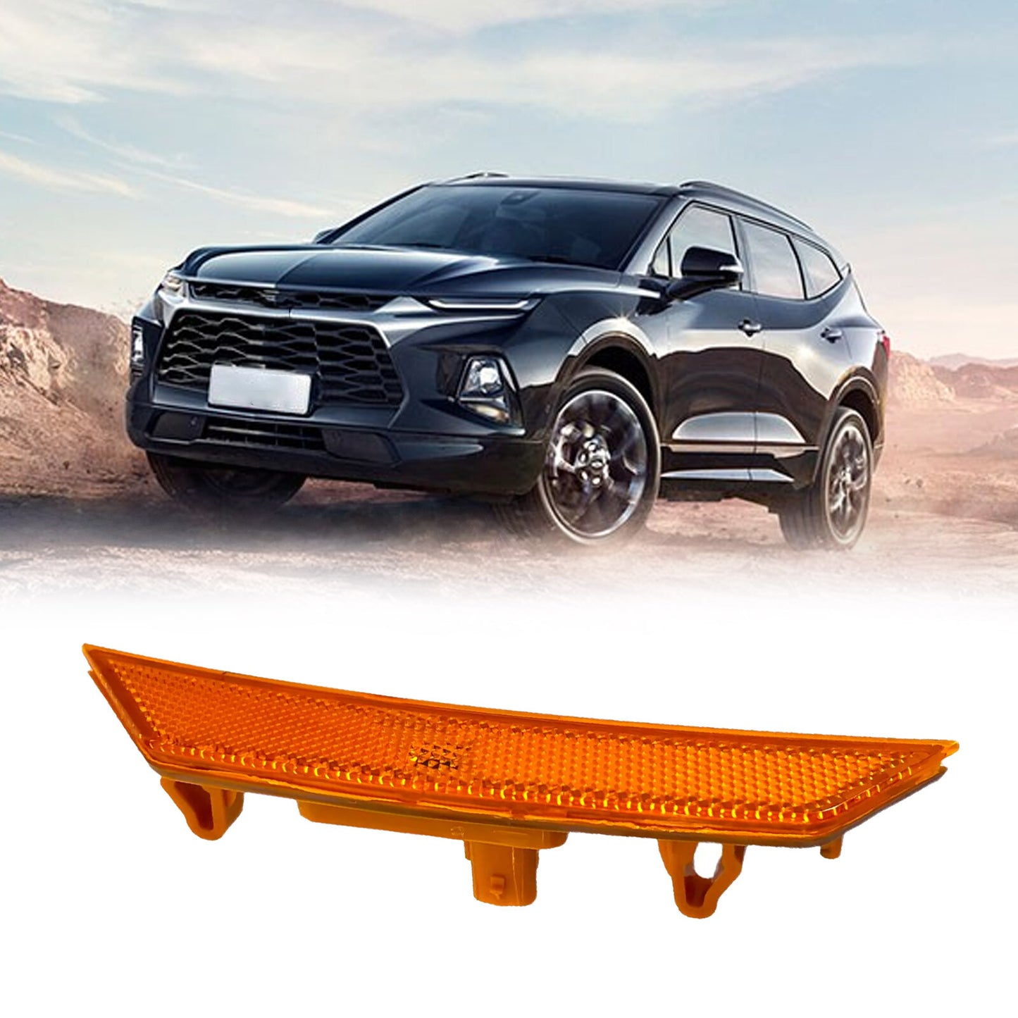 Applicable to 2021-2022 for Chevrolet Blazer front drive side bumper turn signal lights LH