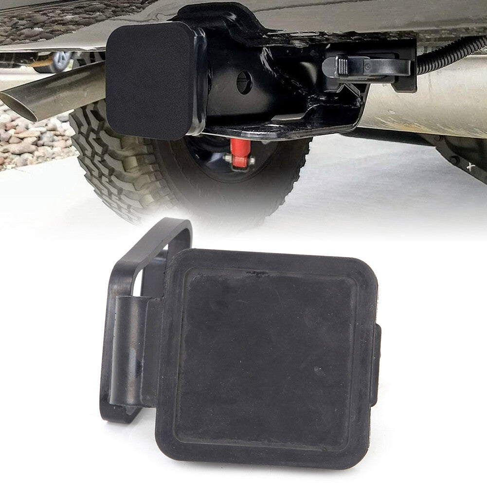 Tow Trailer Hitch Receiver Cover Plug Dust Cap for Jeep for Wrangler JK JL Black ABS