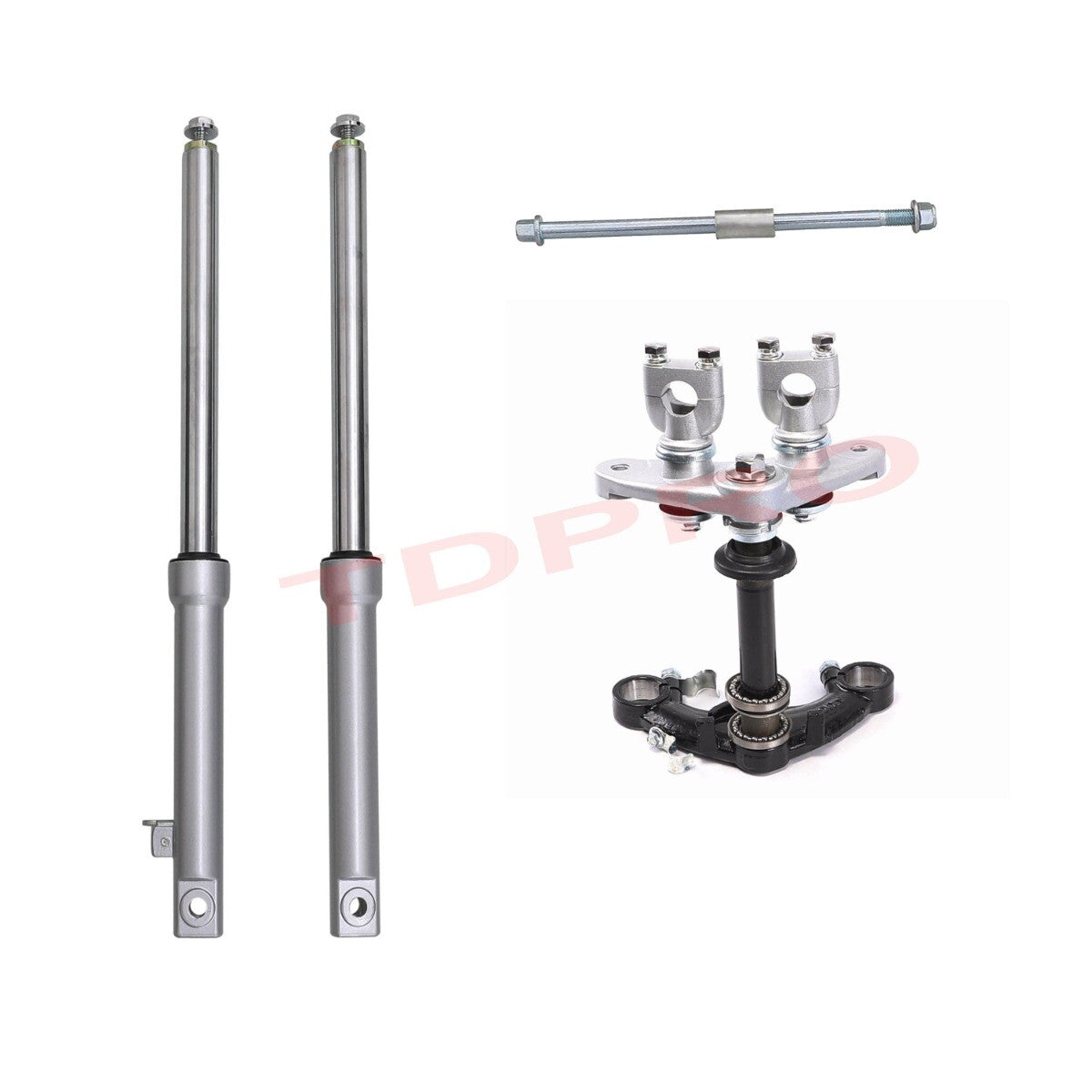 Front Forks Shock Triple Tree Clamp Axle for Mini Pit Dirt Bike CRF50 TTR50 PW50