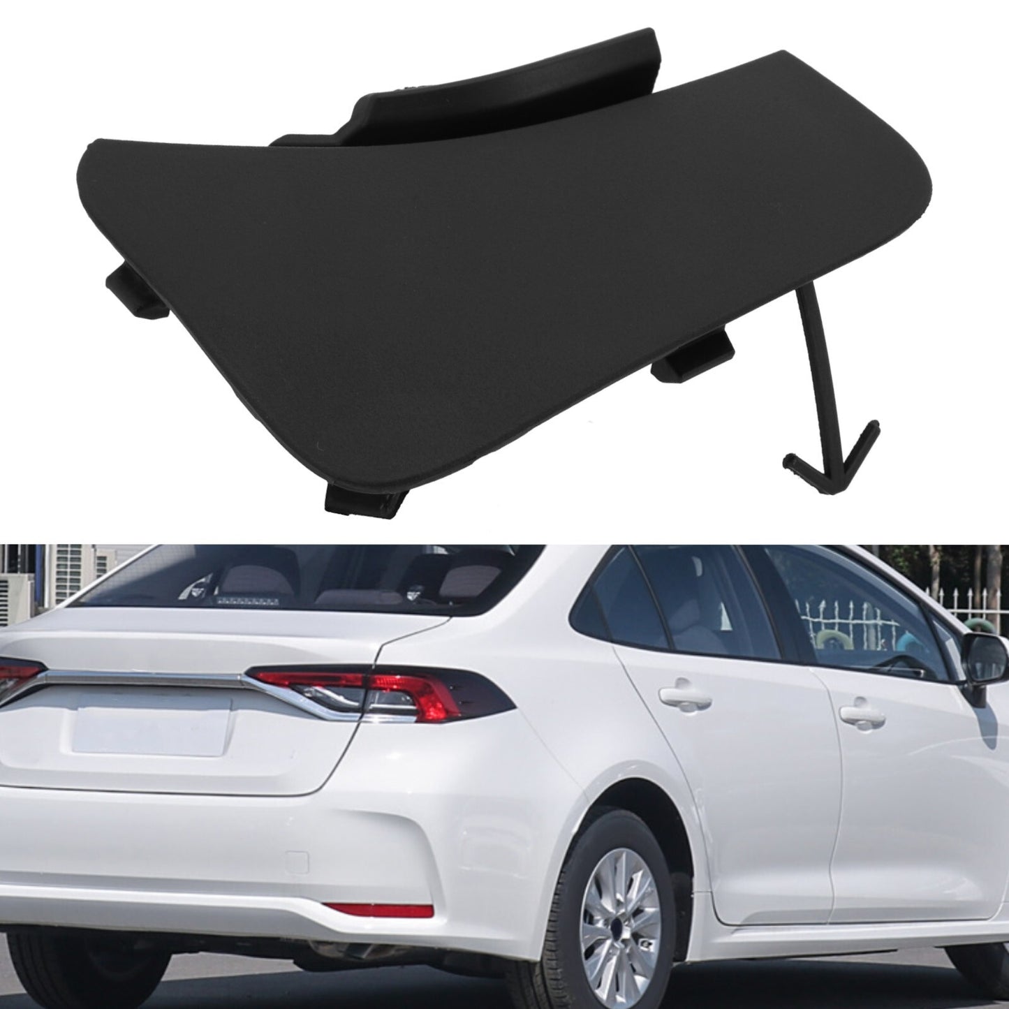 Rear Bumper Tow Hook Eye Cover Trailer Cap for Toyota for Corolla Cross 2022-23