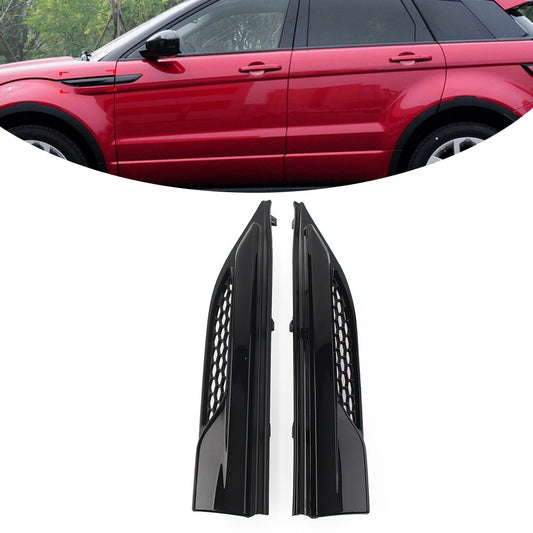Pair Front Fender Side Grill Upper for Land Rover for Range Rover Evoque 2012-2019