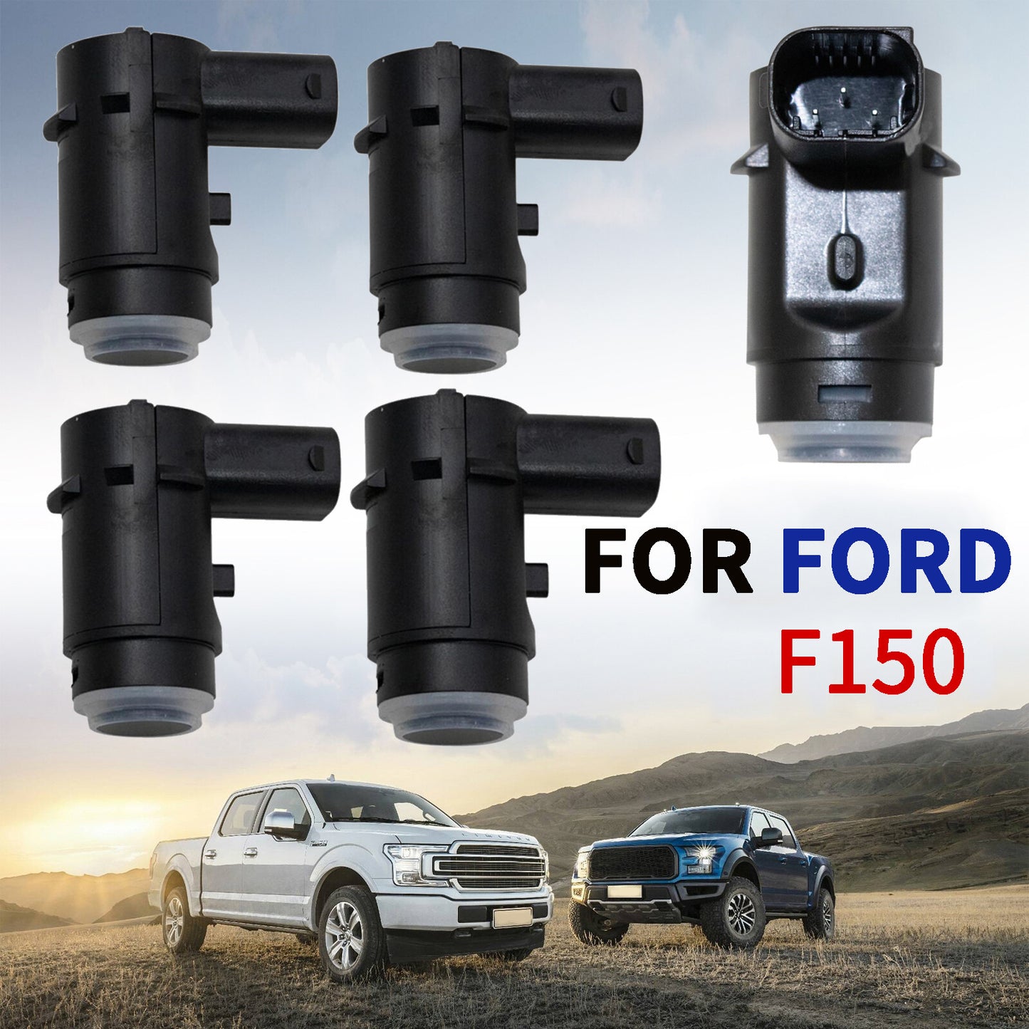 4 pieces/set of for Ford F150 rear bumper parking assist object sensor 9L3Z15K859D