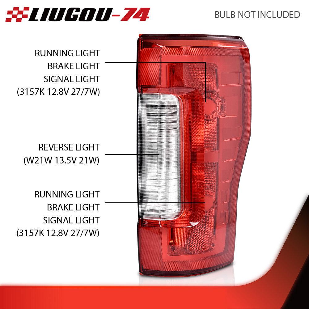 Suitable for 2017-2019 F250/F350 Super Duty [with blind spot] Red taillight on the right side