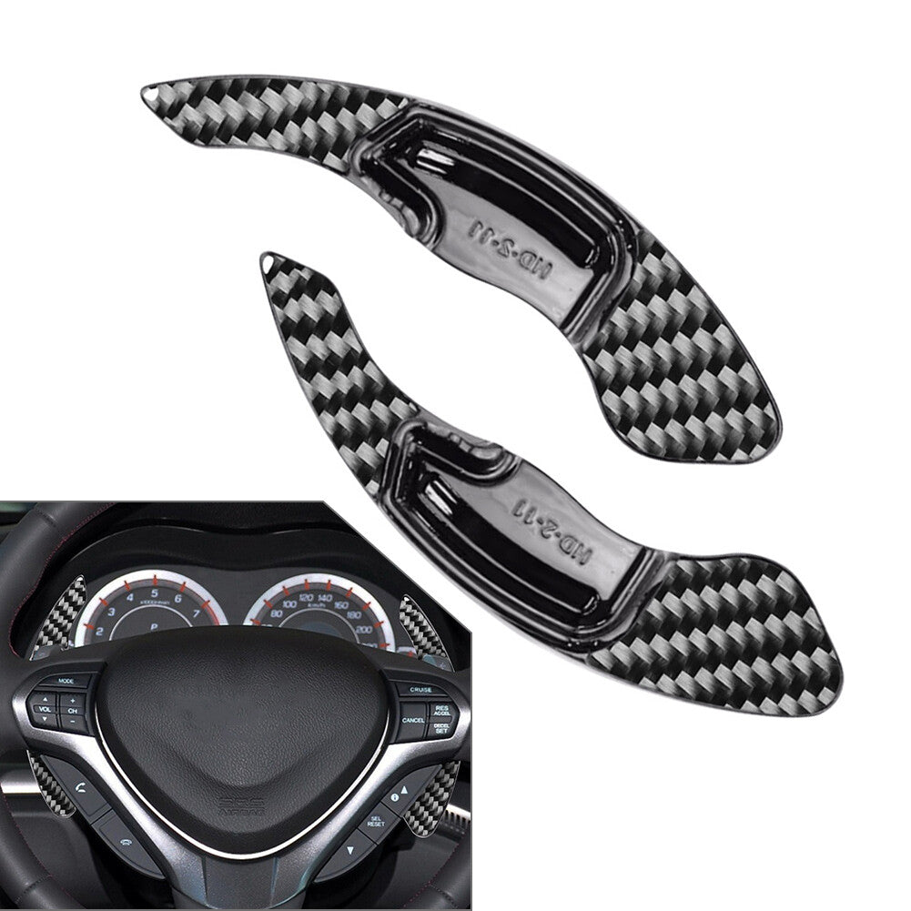 Black Steering Wheel Shifter Paddle Extension for Honda for Acura MDX ILX for RDX TLX