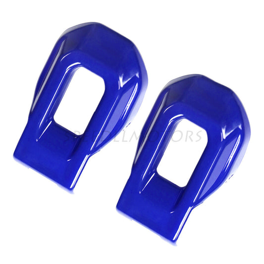 2 X Blue Hood Lock Latch Buckle Cover Trim for Jeep for Wrangler JL JLU Gladiator JT
