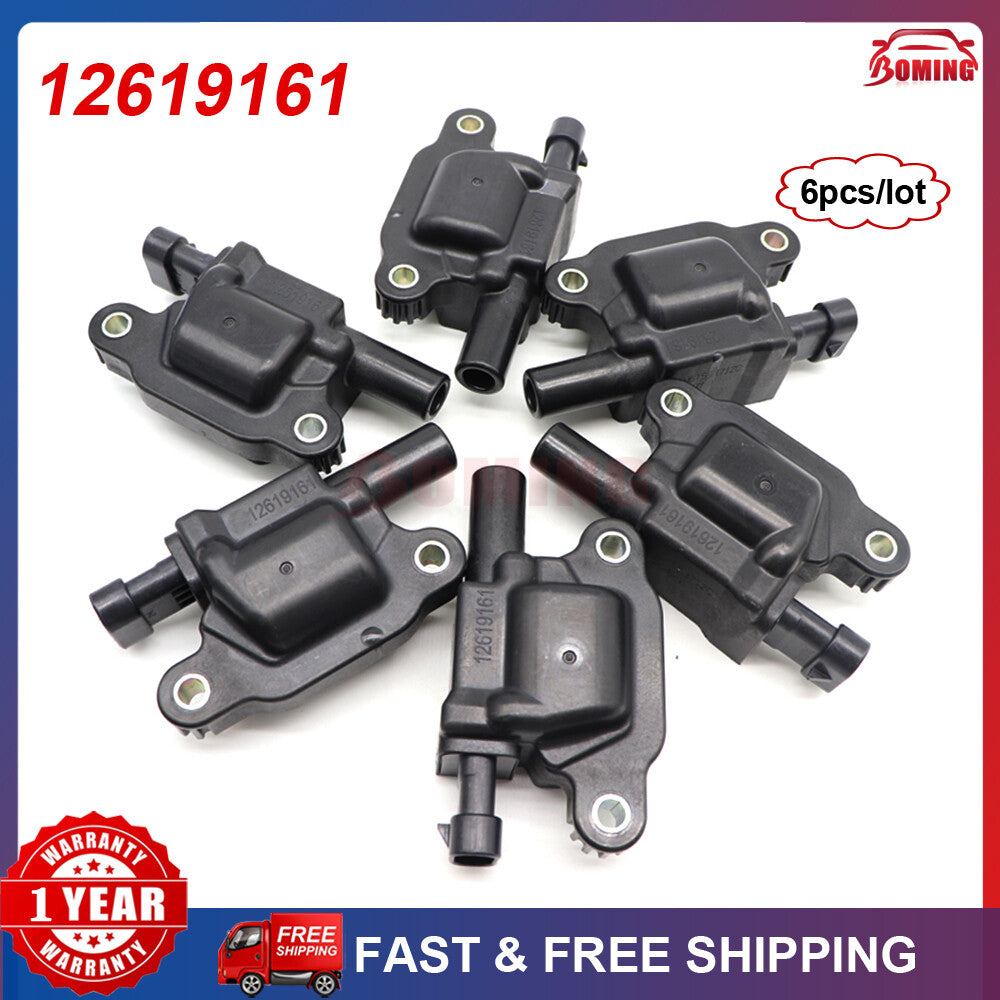 6PCS Ignition Coils for GMC for Chevy for Sierra Silverado 1500 for Corvette CTS 2014-2022