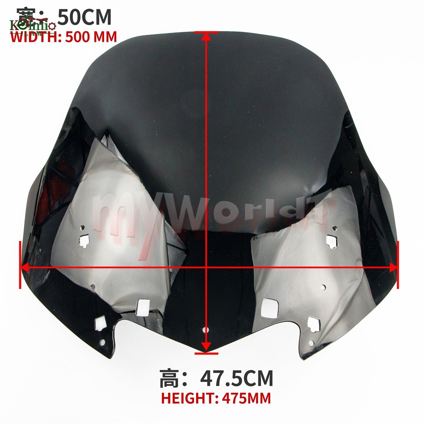 Motorcycle Windshield Fit for 2006 - 2012 for Yamaha FJR1300 Windscreen