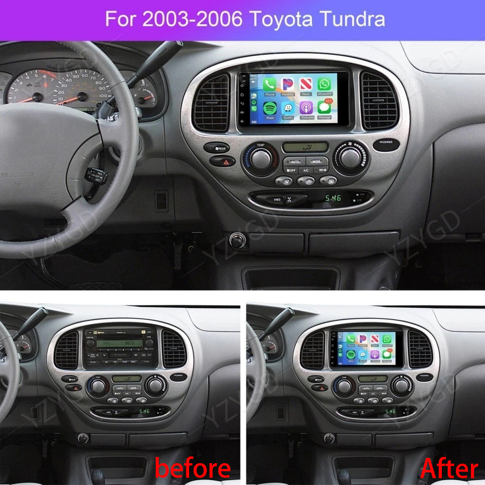 7 Car Stereo Radio for Toyota Tundra 2003-2006 Android Auto Carplay Screen GPS
