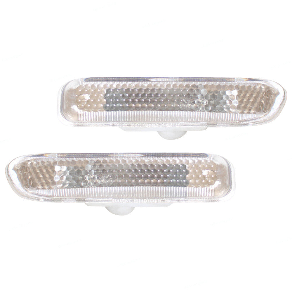 White Sequential LED Side Marker Indicator Light Cap For 98-06 for BMW E46 Coupe