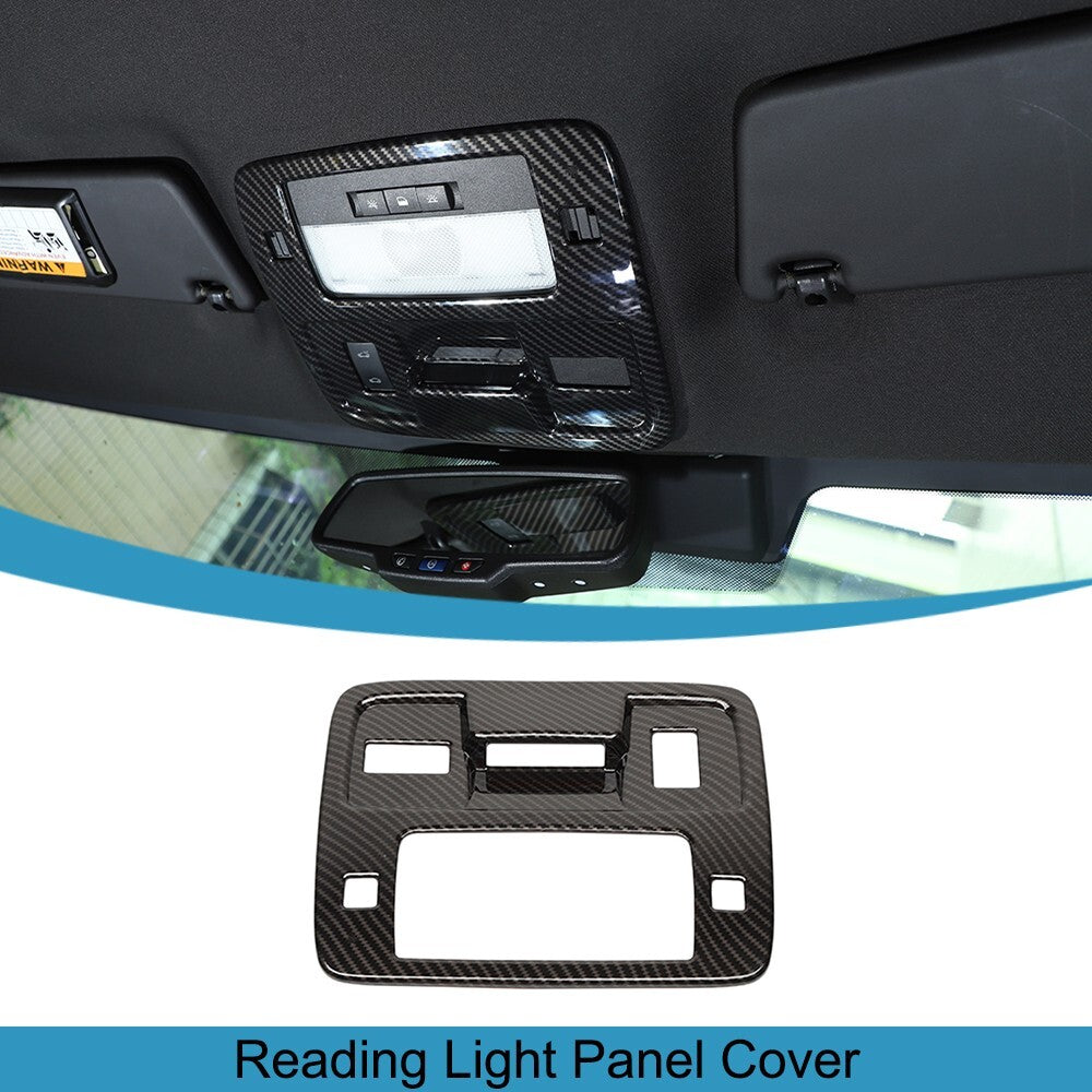 Roof Reading Light Lamp Panel Cover Trim for Chevrolet Camaro 2010-2015 Carbon