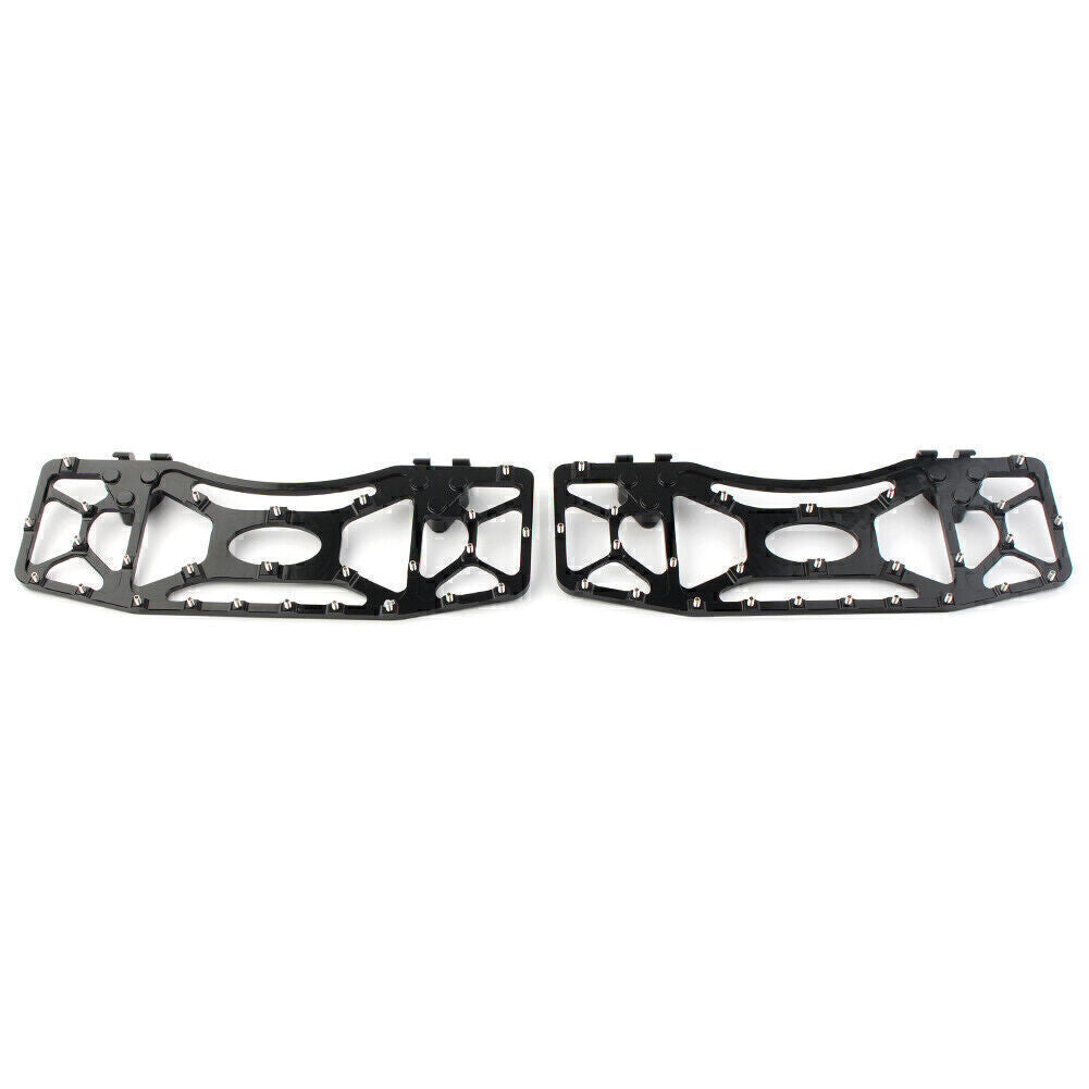 For Touring Electra Road Glide Dyna FLD 2x Wide Foot Pegs Floorboard Floor Board