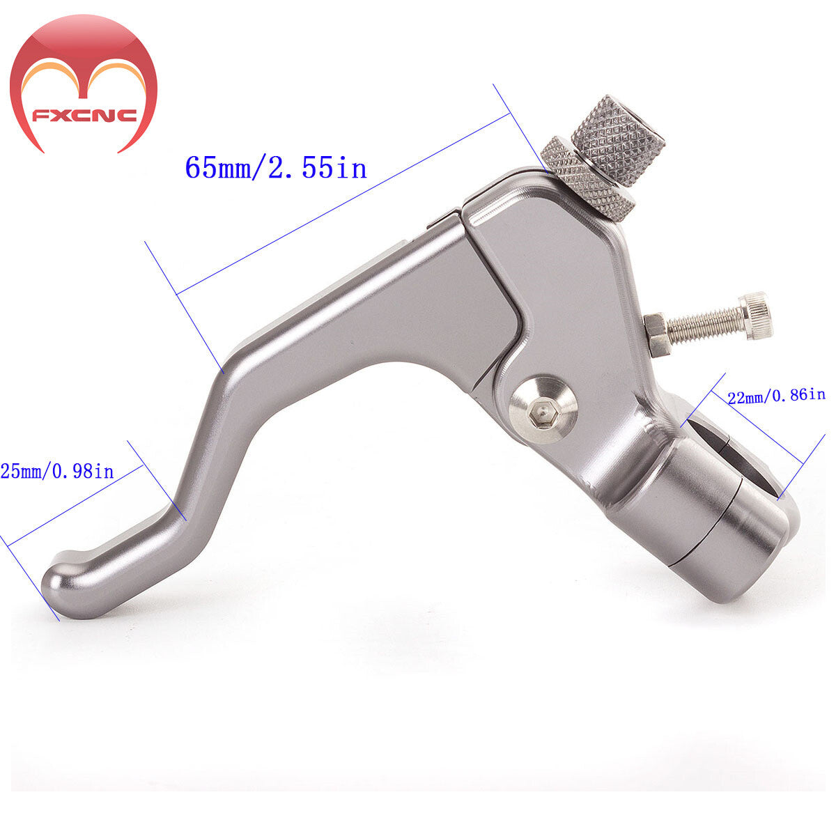 Gray short stunt clutch lever cable performance easy pull rod suitable for Kawasaki