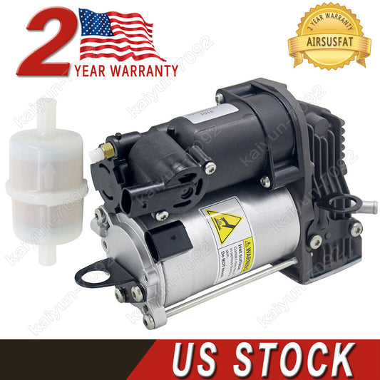 for Mercedes ML GL Class W164 X164 Air Suspension Compressor Pump w/Air Filter