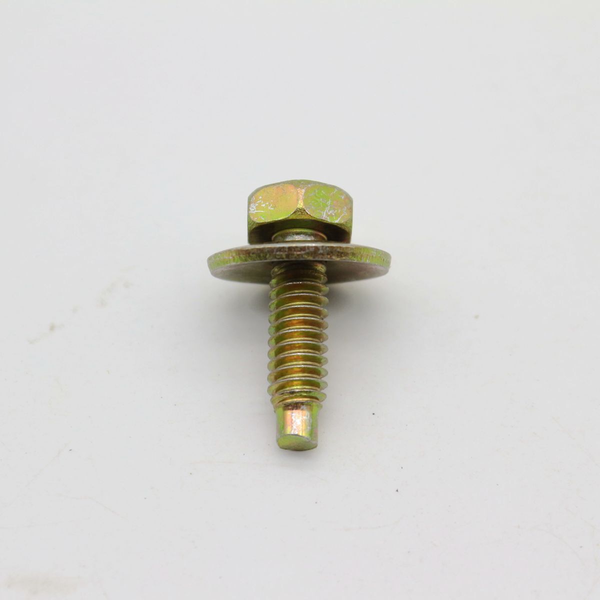 10 Body Bolts 1/4-20 x 7/8 3/4 inch Washer OD 7/16 Hex Head with Dog Pt for Ford