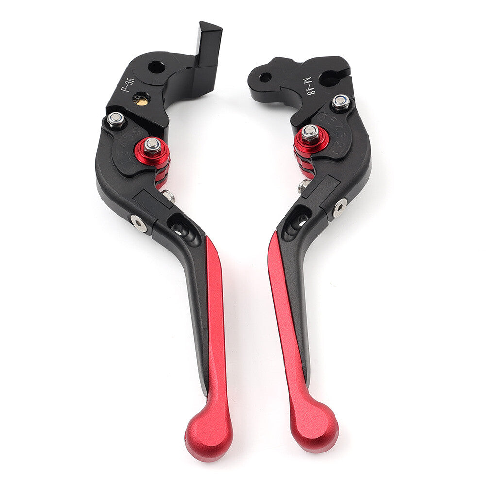 Foldable Extendable Clutch Brake Levers Black+Red for MV Agusta F3 675 2012-2014