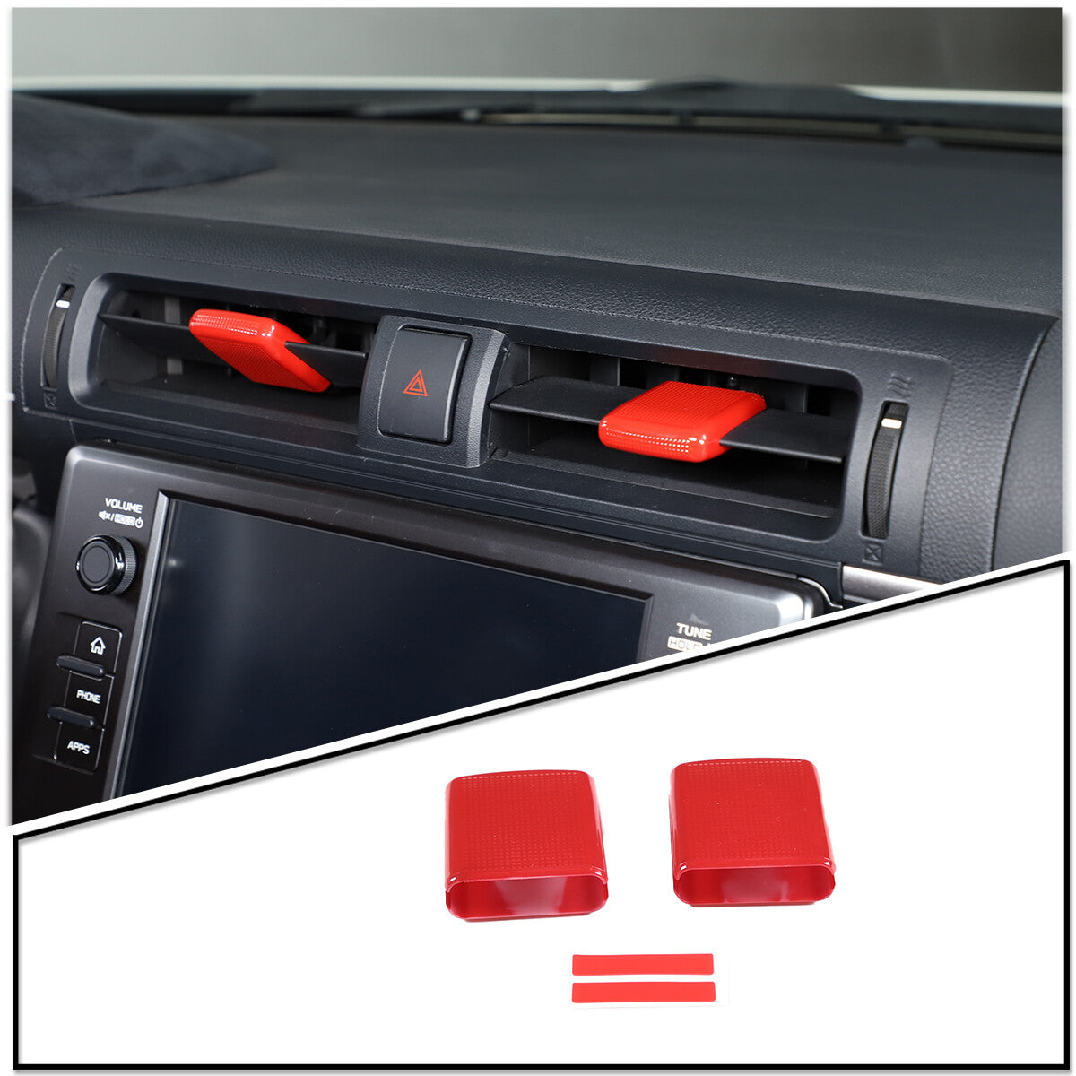 2 Silver alloy rear headphone volume control knobs for Hummer H2 2003-2007 USA