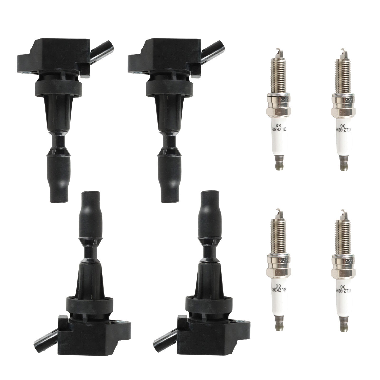 4x Ignition Coils+ 4x Iridium Spark Plugs for 17-20 for Hyundai for Elantra 1.6L UF817
