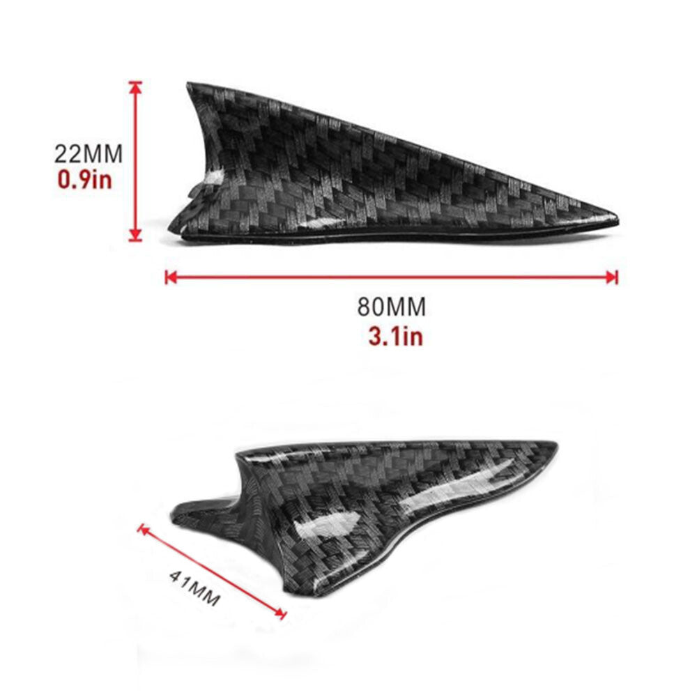 10Pcs Shark Fin Wing Vortex Generator Diffuser Rear Roof Wing Spoiler fit Cars