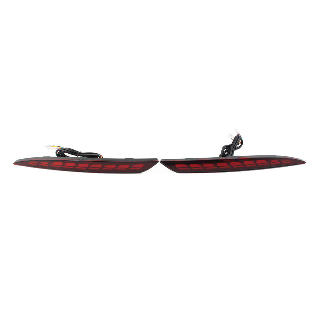 for Tesla for Model Y 20-22 Dragon Scales Style Rear Bumper Fog Lamp Turn Reflector