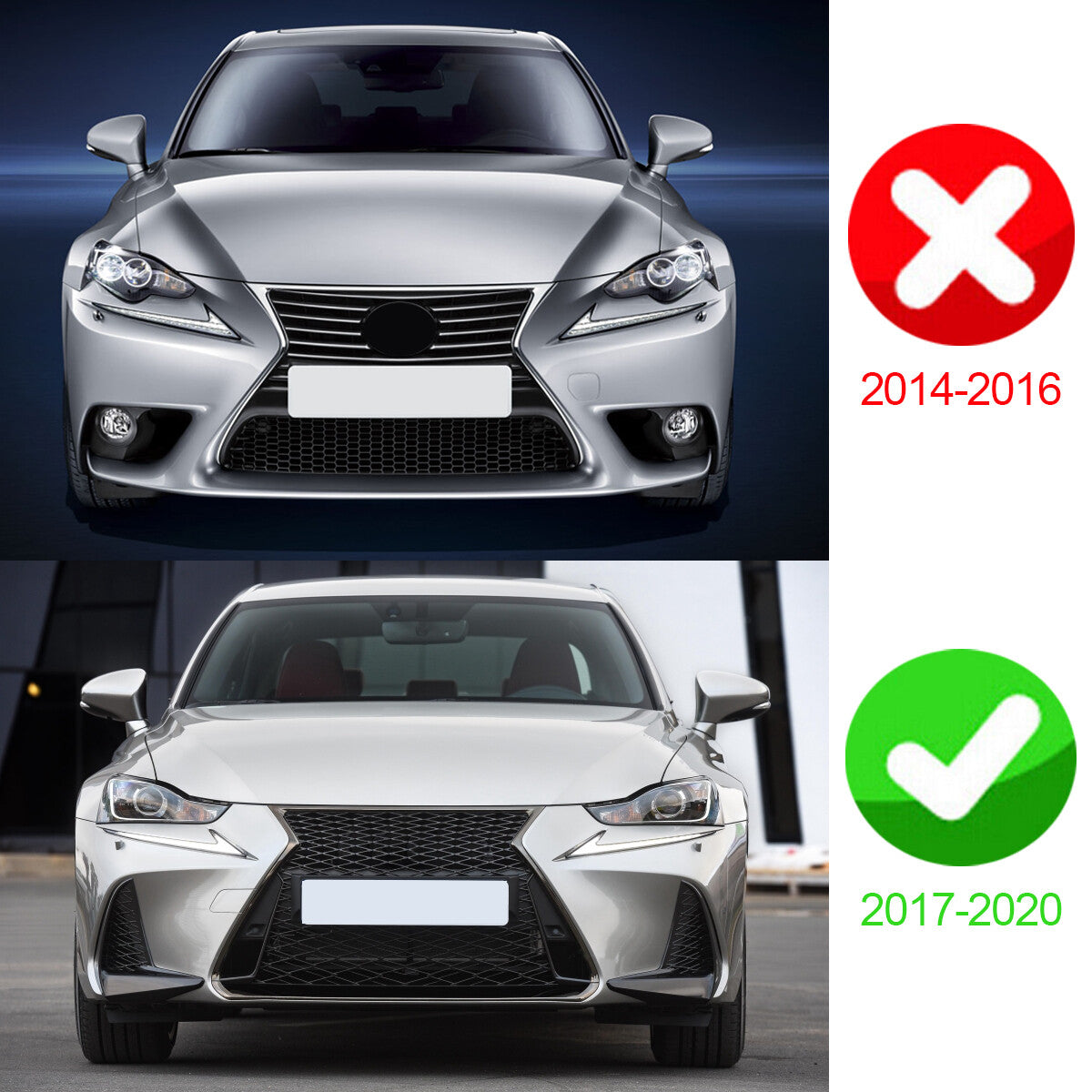 1 Pair Composite Headlamps For 2017-2020 for Lexus IS IS300 IS350 LED Headlights L/R