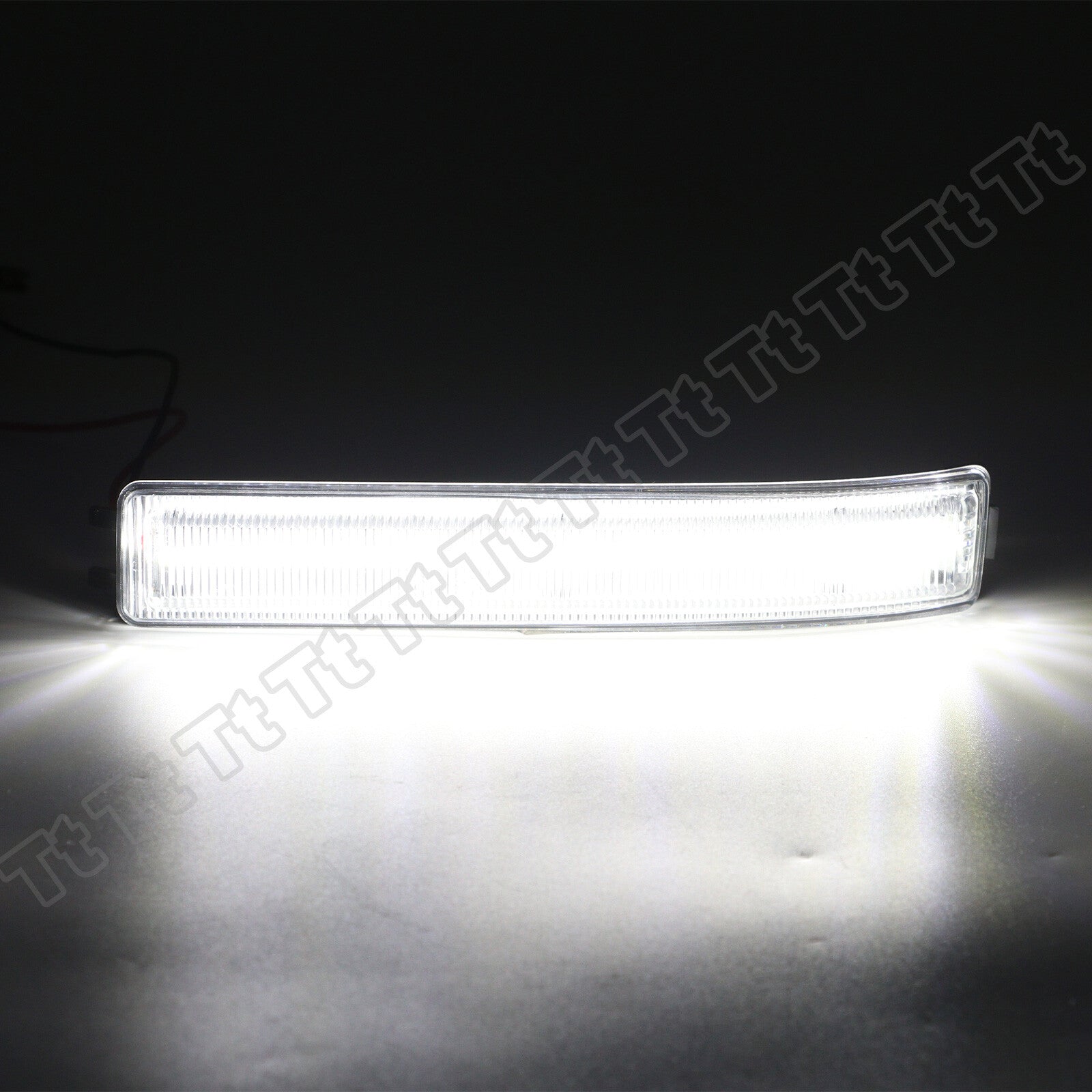 Two white LED side mirror turn signal reflectors for 2009-14 for Ford F150