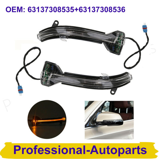 2xDynamic LED Wing Mirror Indicator Turn Signal Light FitBMW F07 F10 F11 F01 F02