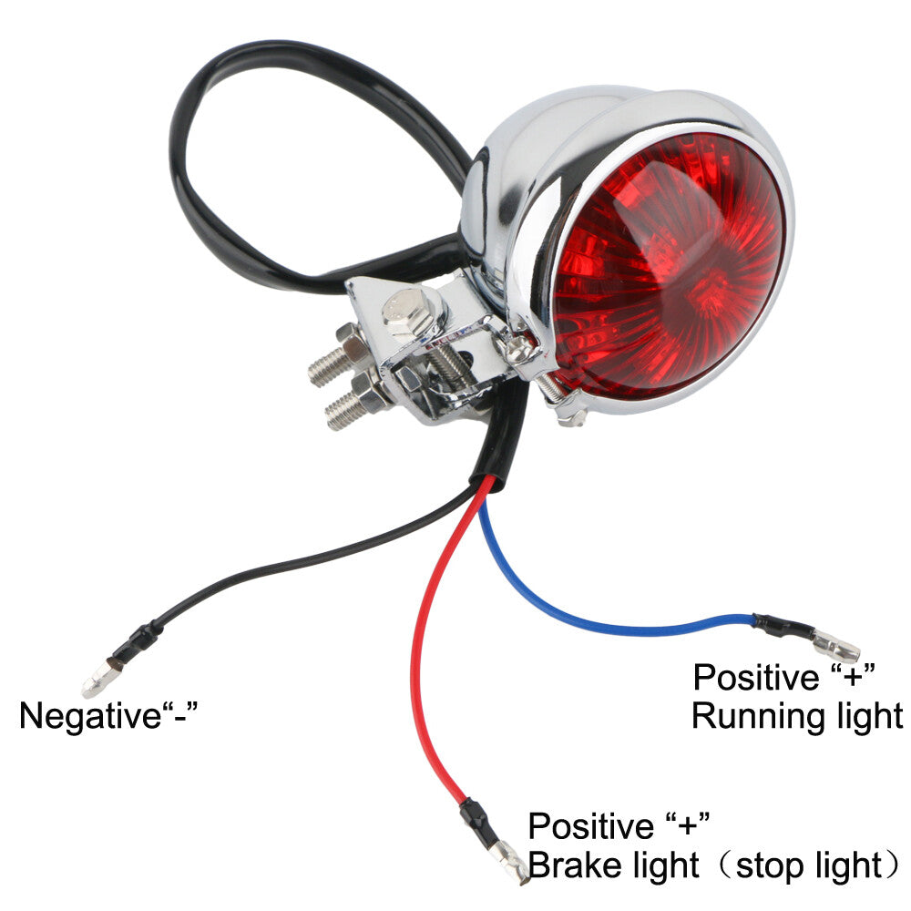 Motorcycle LED taillights and brake lights suitable for Harley Cafe Racer Bobber Chooper