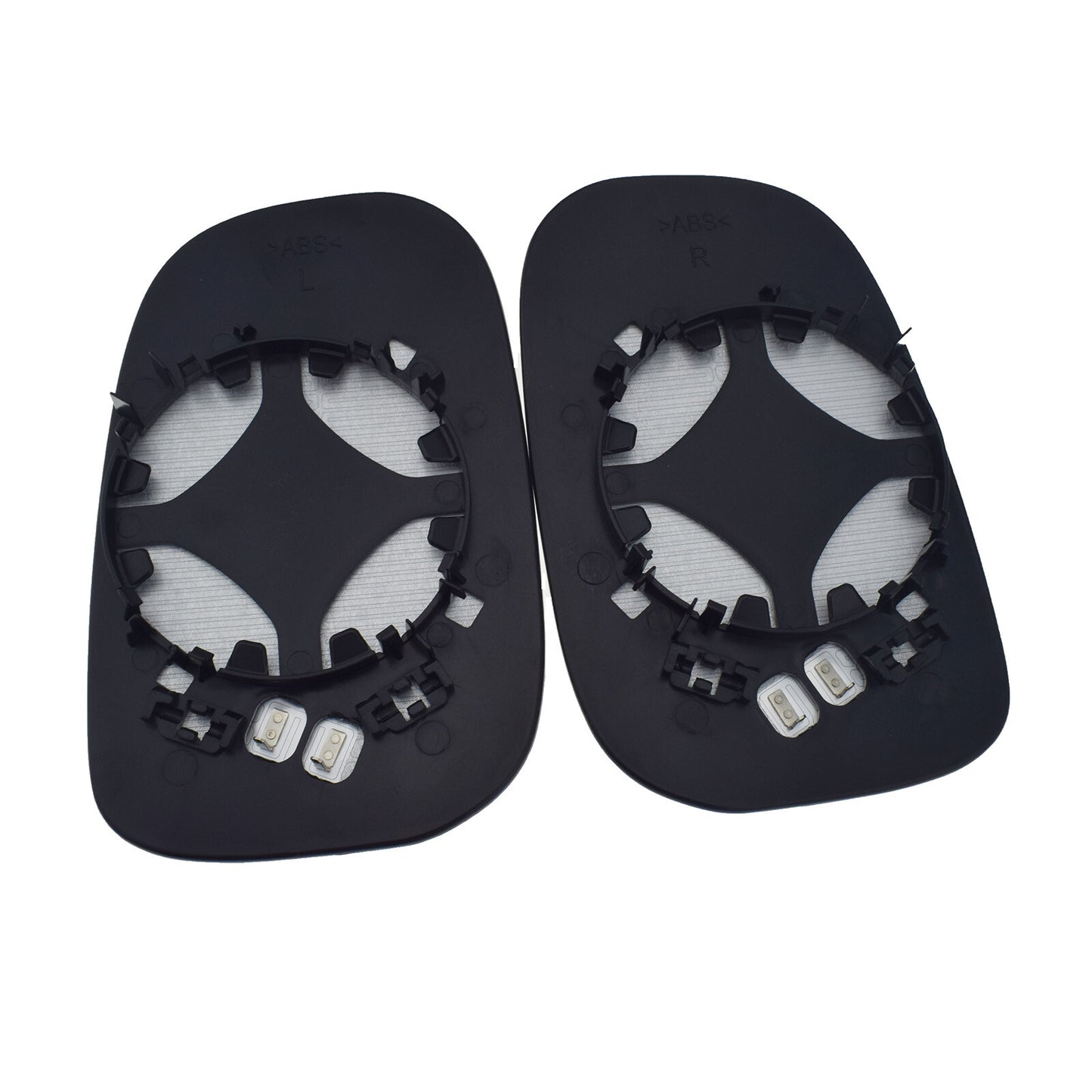 Left and right mirrored glass with support for Volvo C30, C70, S40, S60, V50, V70
