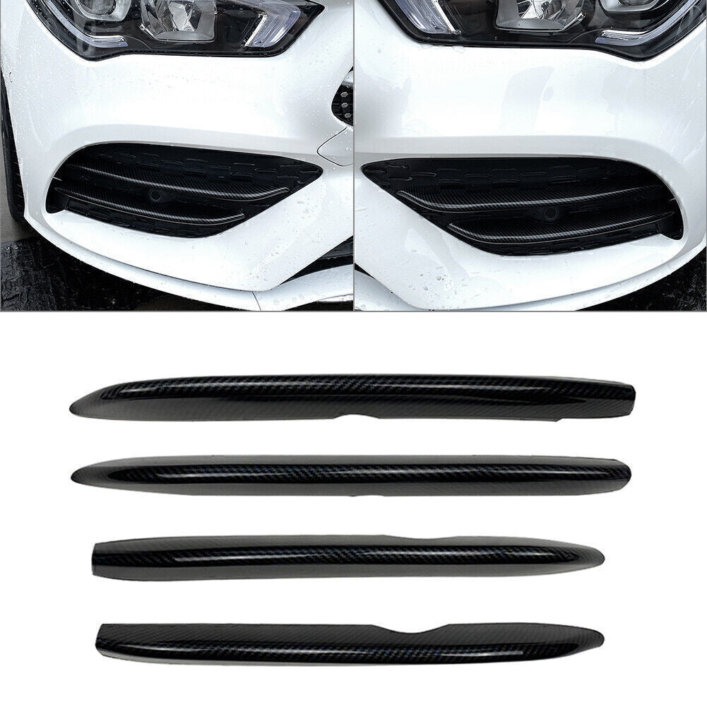 Carbon fiber Front Fog Light Decor Cover Trim Fit for Mercedes-Benz CLA C118 2020+