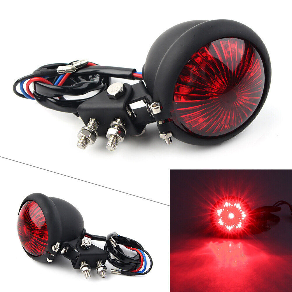 for Harley Bobber Cafe racer 12V LED Rear Tail Light Brake taillight Stop Light