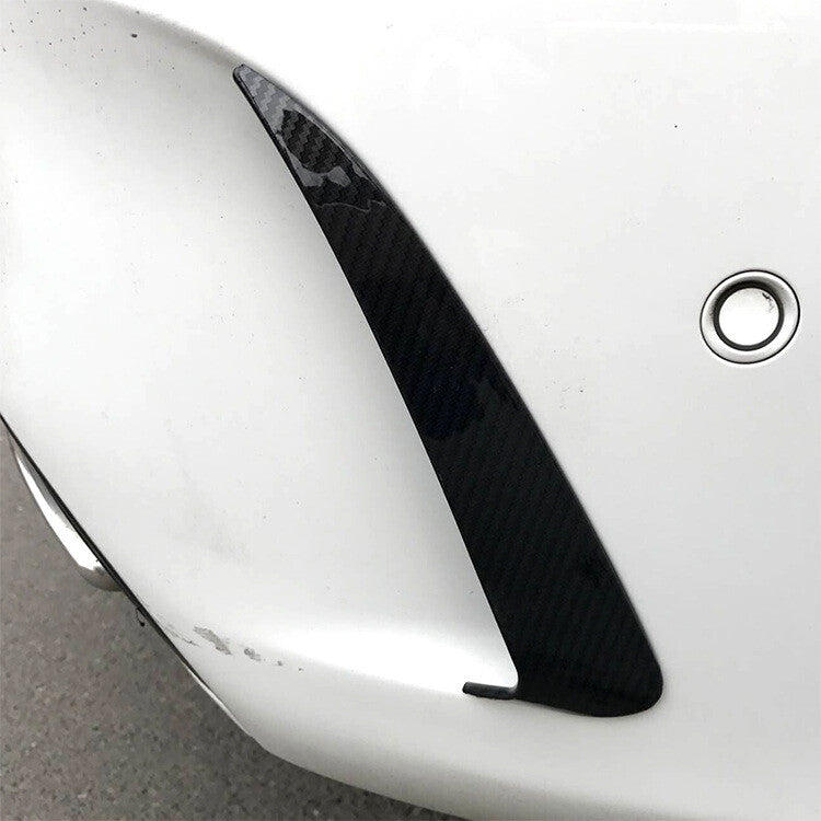 Canard Fin rear bumper carbon separator protector for Mercedes-Benz W205 Sedan C250