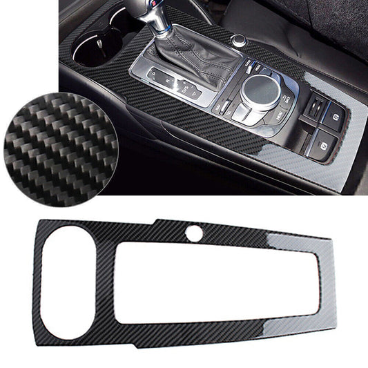 Mittelkonsole Gear Shift Panel Abdeckung Blend Kohlefaser Fur for Audi A3 2014-2019